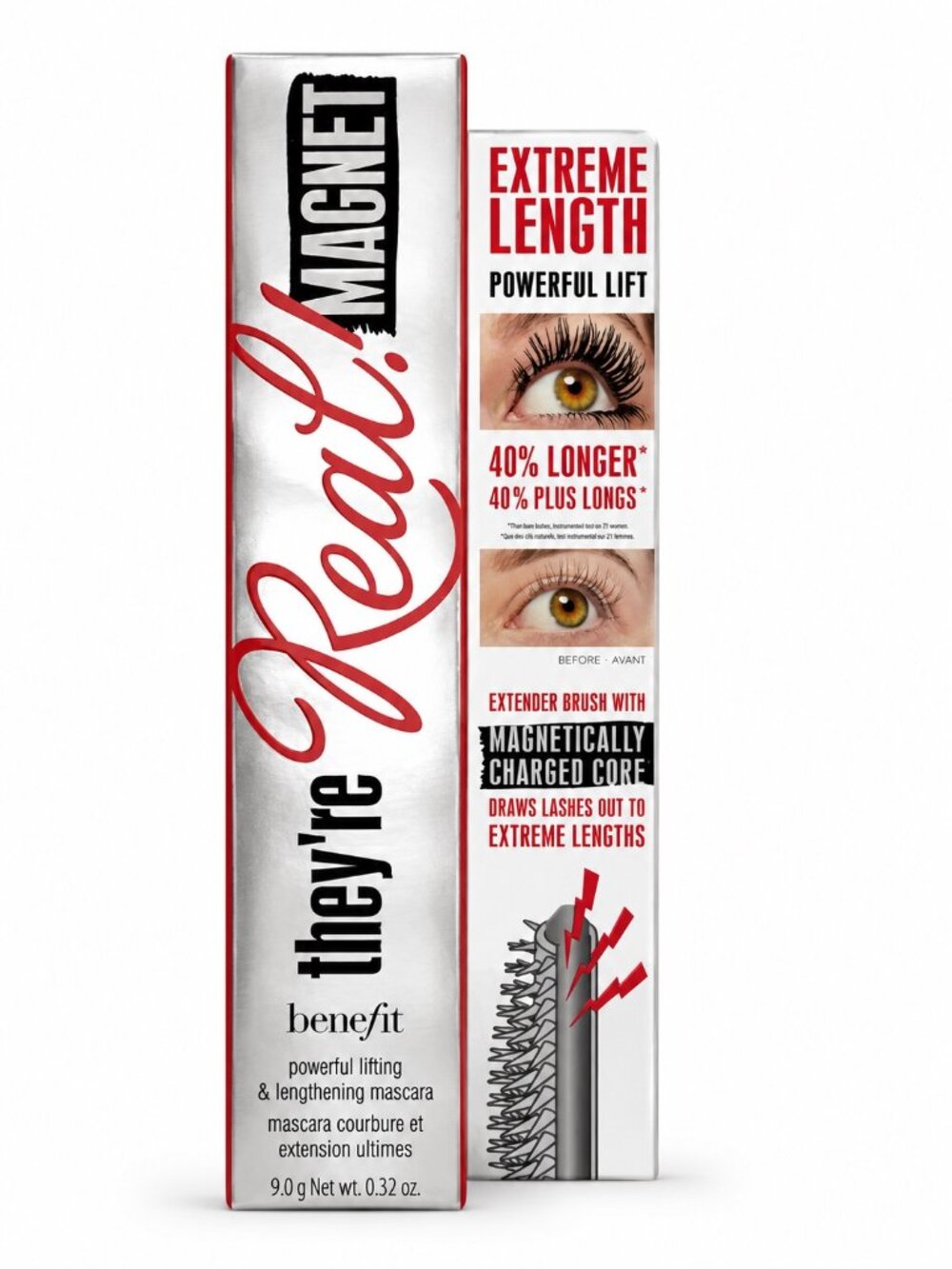 Benefit They're Real! Magnet Powerful Lifting & Lengthening Mascara in Black
